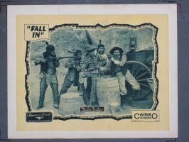 FALL IN (1928) Original 11x14 Title Card + (4) Lobby Cards - Image 3
