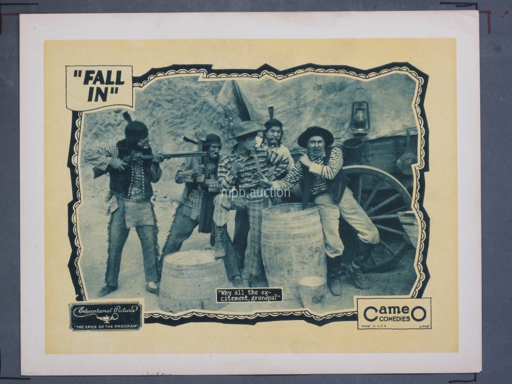 FALL IN (1928) Original 11x14 Title Card + (4) Lobby Cards - Image 3
