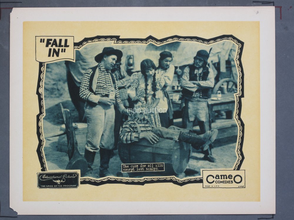 FALL IN (1928) Original 11x14 Title Card + (4) Lobby Cards - Image 5