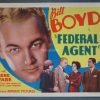 FEDERAL AGENT (1936) Original 11x14 Title Card + (2) Lobby Cards