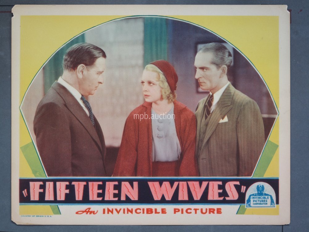 FIFTEEN WIVES (1934) Original 11x14 Title Card + (4) Lobby Cards - Image 5
