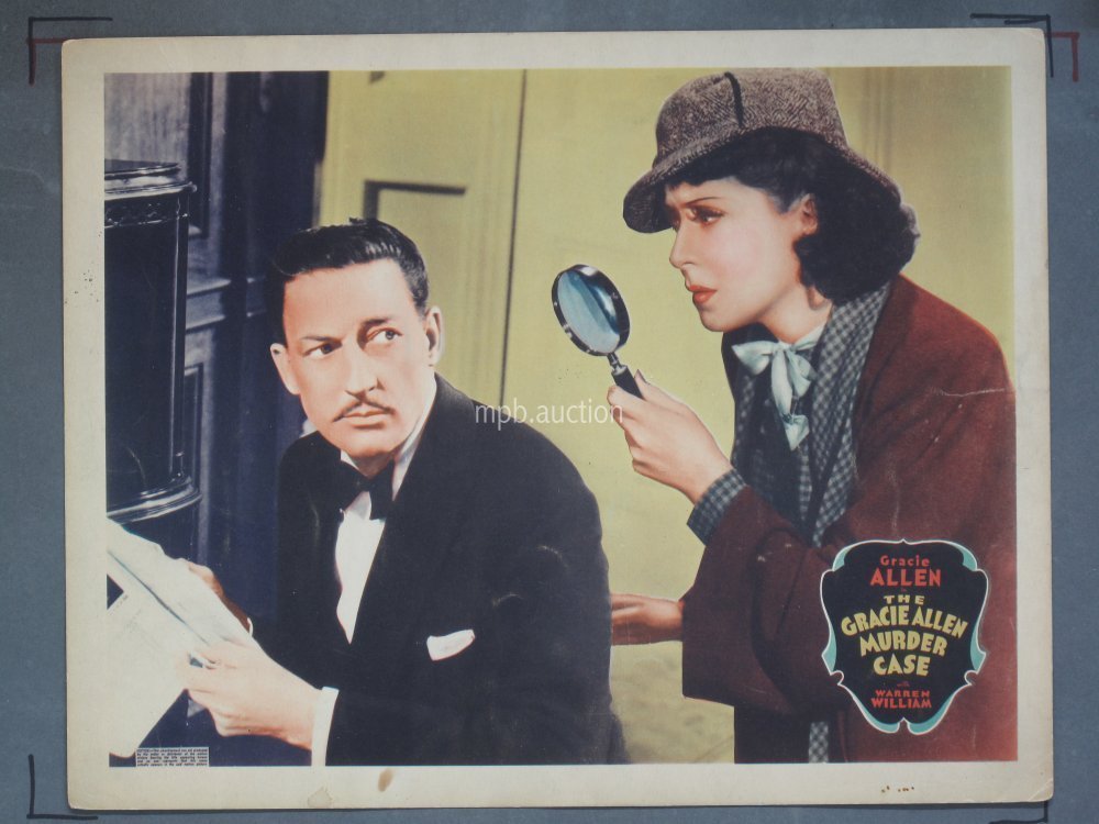 GRACIE ALLEN MURDER CASE (1939) Original 11x14 Other Company Lobby Card