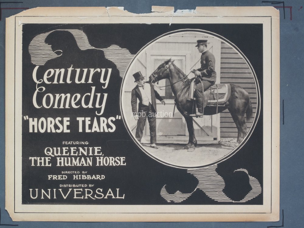 HORSE TEARS (1922) Original 11x14 Title Lobby Card
