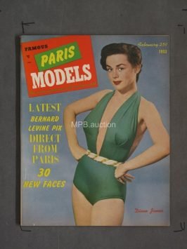 FAMOUS PARIS MODELS PIN-UP MAGAZINE - FREE USA SHIPPING