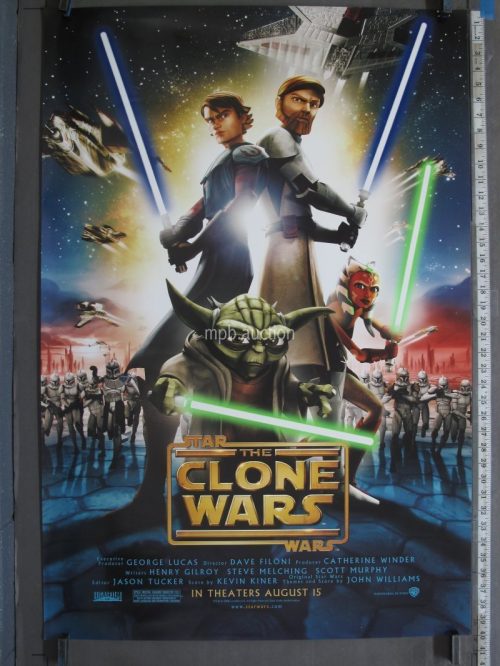 STAR WARS: THE CLONE WARS (2008) Original DS Advance Movie Poster