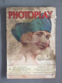 PHOTOPLAY MAGAZINE September 1916 movie magazine
