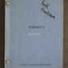 EMBRYO (1976) Original Film Script