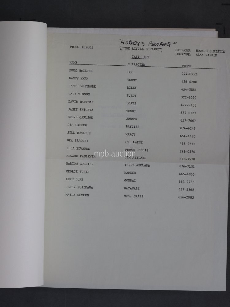 NOBODY'S PERFECT (1968) Original Film Script - Image 2
