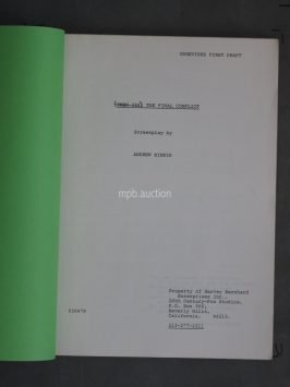 OMEN III: THE FINAL CONFLICT (1981) Original Film Script - Image 2