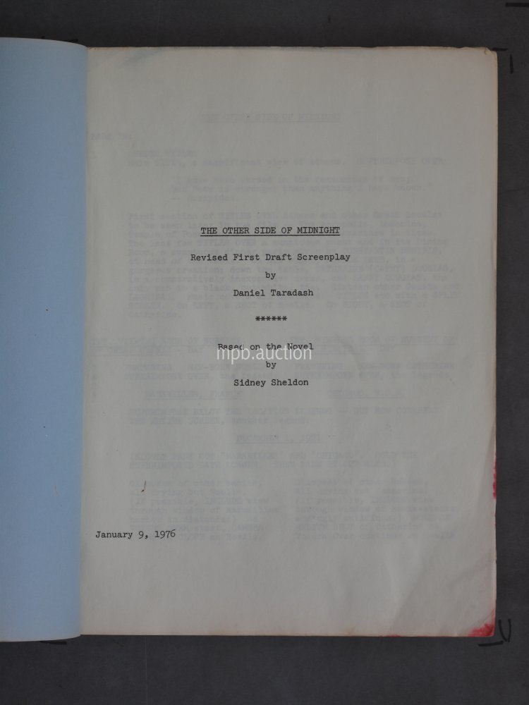 OTHER SIDE OF MIDNIGHT (1977) Original Film Script - Image 2