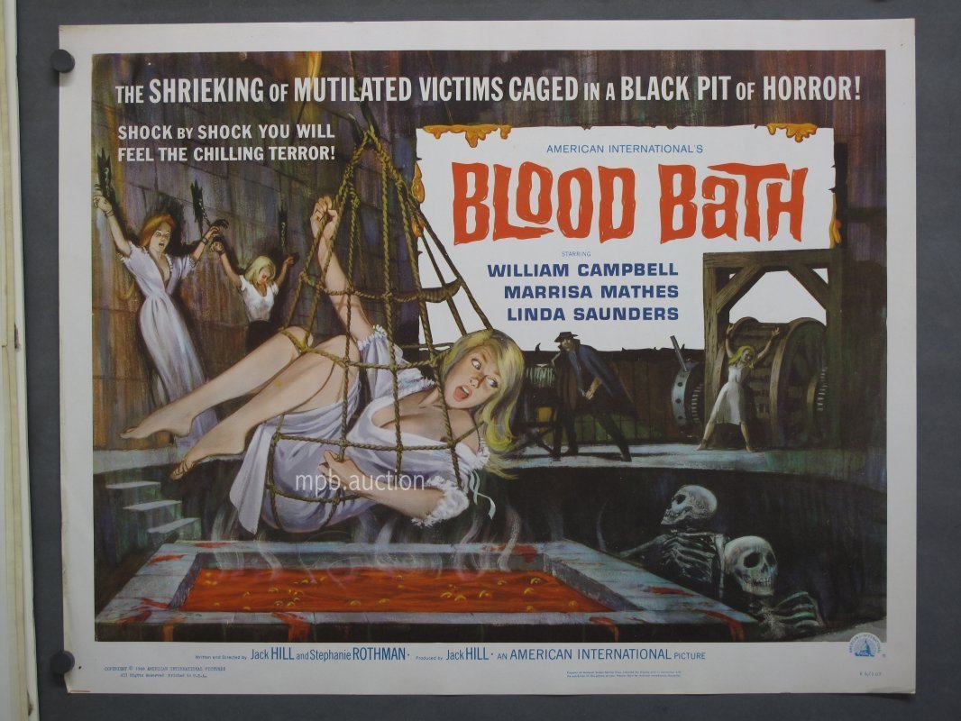 BLOOD BATH (1966) Half Sheet Movie Poster