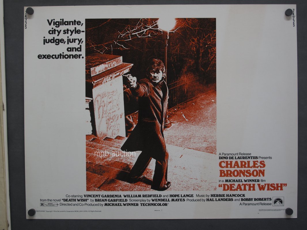 DEATH WISH (1974) Half Sheet Movie Poster