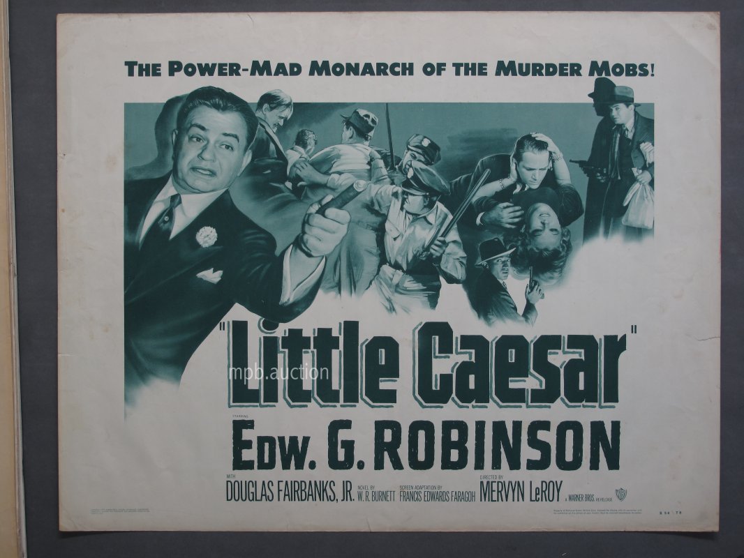 LITTLE CAESAR (1954R) Half Sheet Movie Poster