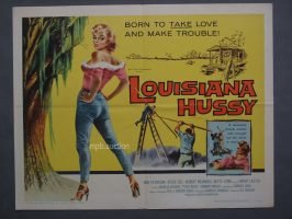 LOUISIANA HUSSY (1959) Half Sheet Movie Poster