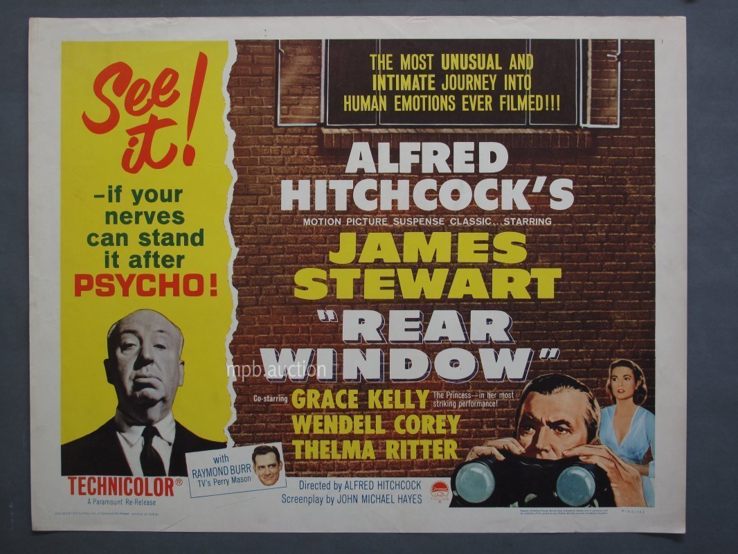 REAR WINDOW (1962R) Half Sheet Movie Poster