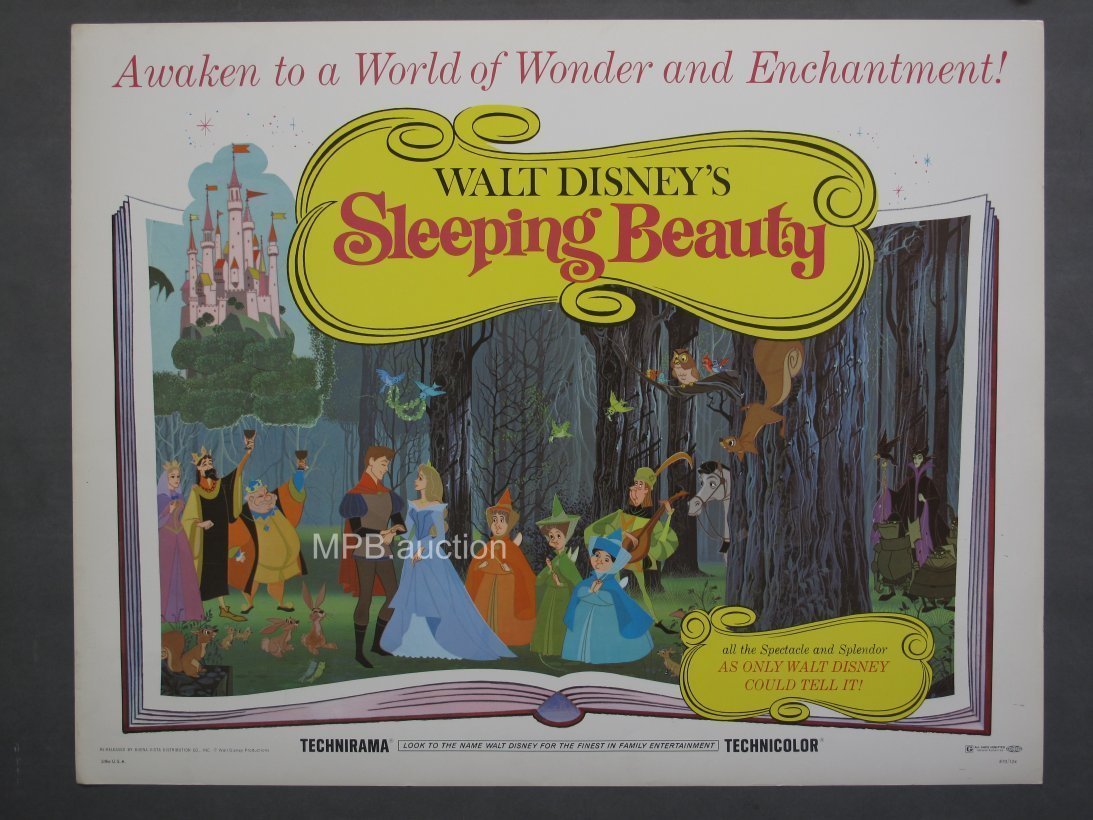 SLEEPING BEAUTY (1970R) Half Sheet Movie Poster