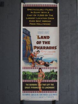 LAND OF THE PHARAOHS (1955) Insert Movie Poster