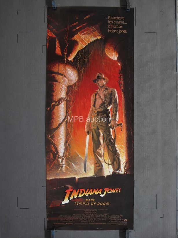 INDIANA JONES AND THE TEMPLE OF DOOM (1984) Insert Movie Poster
