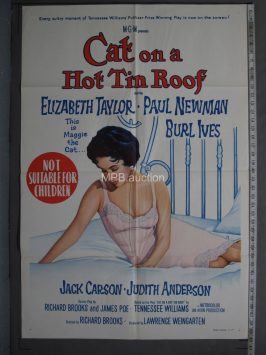 CAT ON A HOT TIN ROOF (1966R) Original Australian Movie Poster