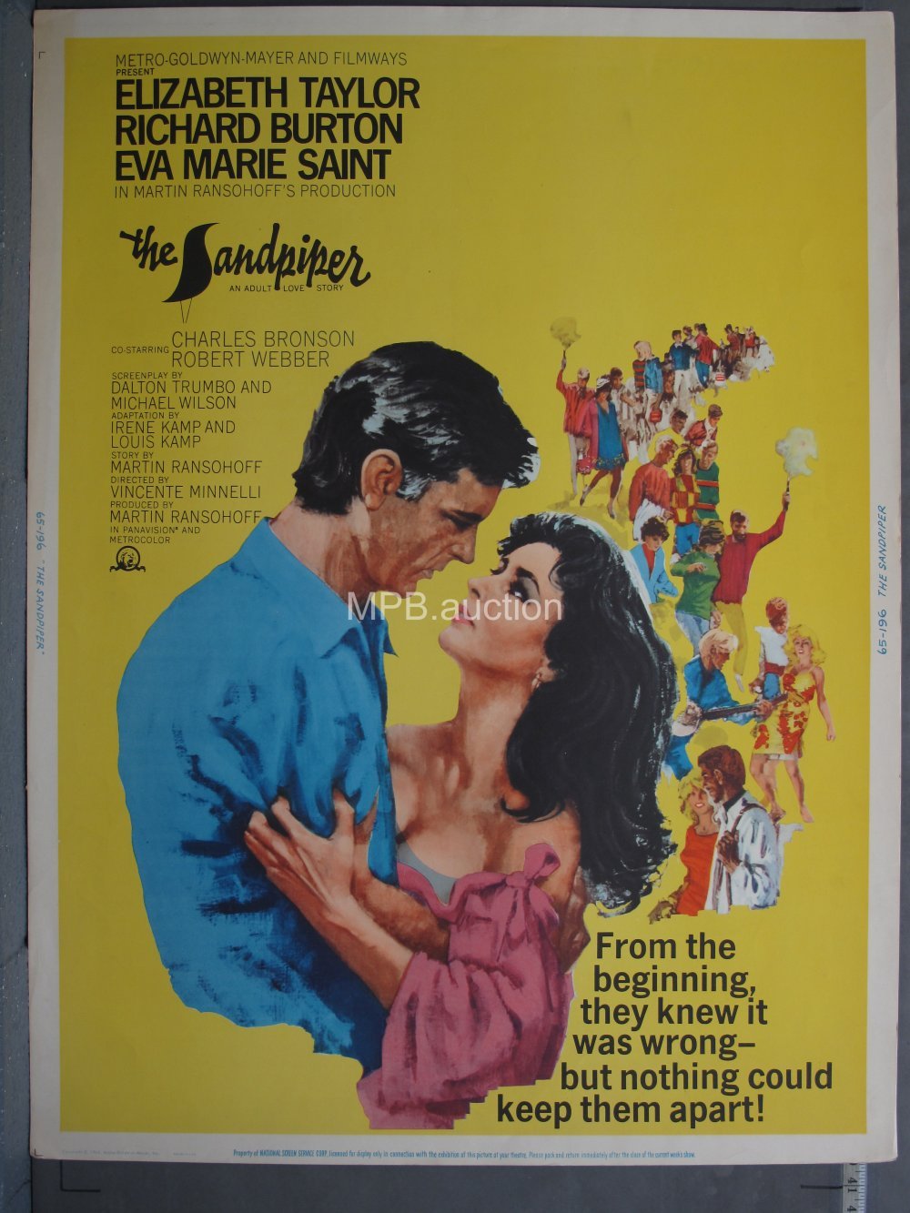 SANDPIPER (1964) Original Movie Poster