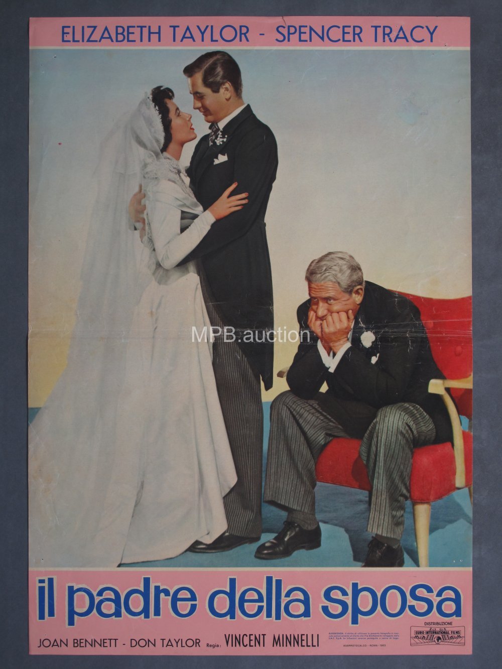 FATHER OF THE BRIDE (1963R) Original Italian Photobustas (6) - Image 2
