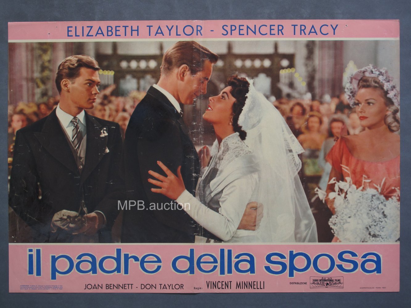 FATHER OF THE BRIDE (1963R) Original Italian Photobustas (6) - Image 4