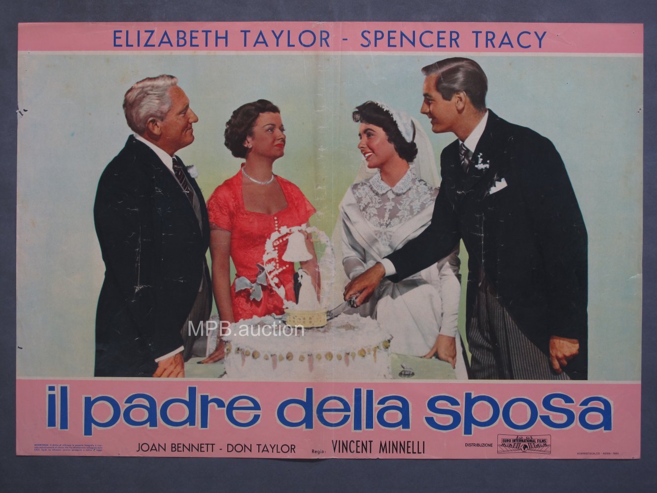 FATHER OF THE BRIDE (1963R) Original Italian Photobustas (6) - Image 6