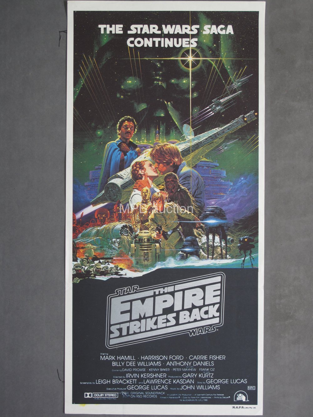 EMPIRE STRIKES BACK (1981) Australian Daybill Movie Poster