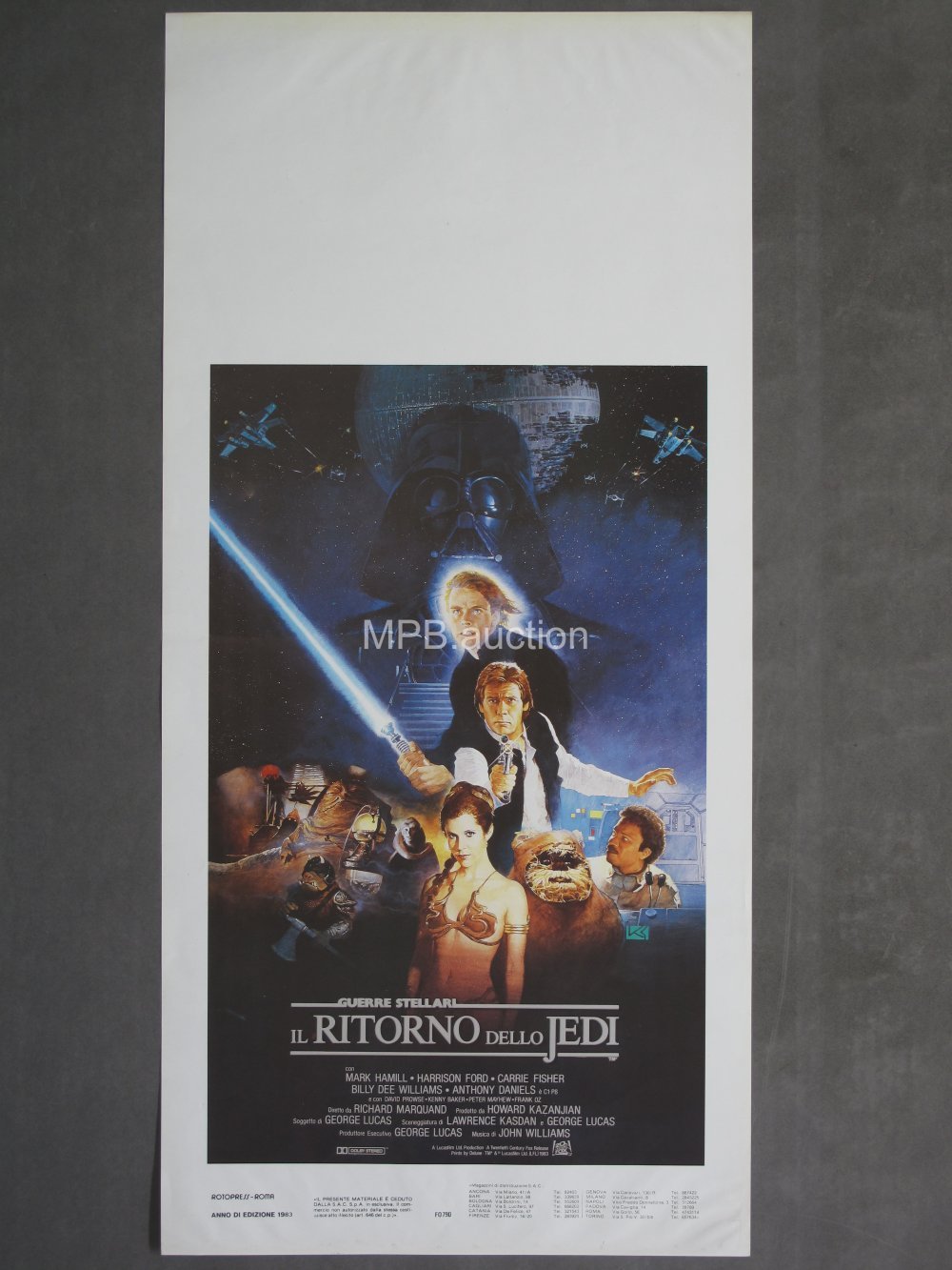 RETURN OF THE JEDI (1983) Italian Locandina Movie Poster