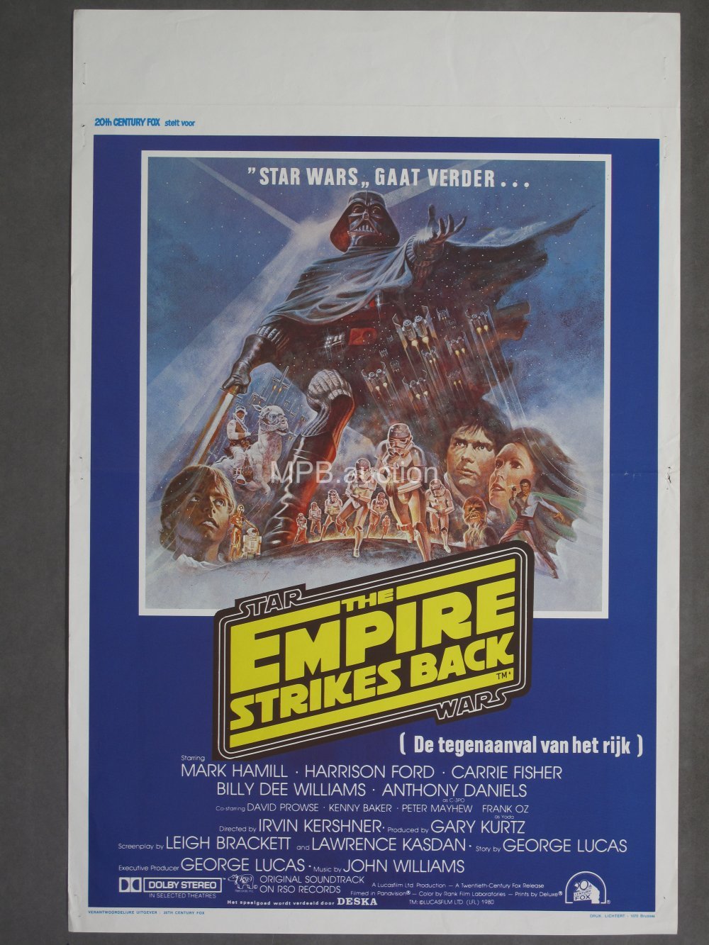 EMPIRE STRIKES BACK (1981) Belgian Movie Poster