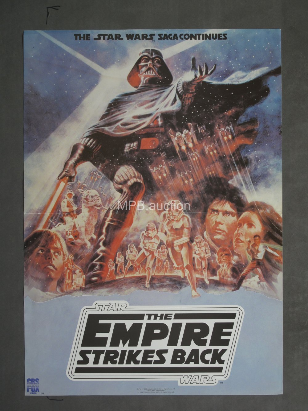 EMPIRE STRIKES BACK (1981) Video Movie Poster