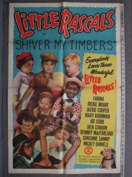 LITTLE RASCALS in SHIVER MY TIMBERS (1951R)  Original Movie Poster