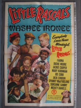 LITTLE RASCALS in WASHEE IRONEE (1953R)  Original Movie Poster