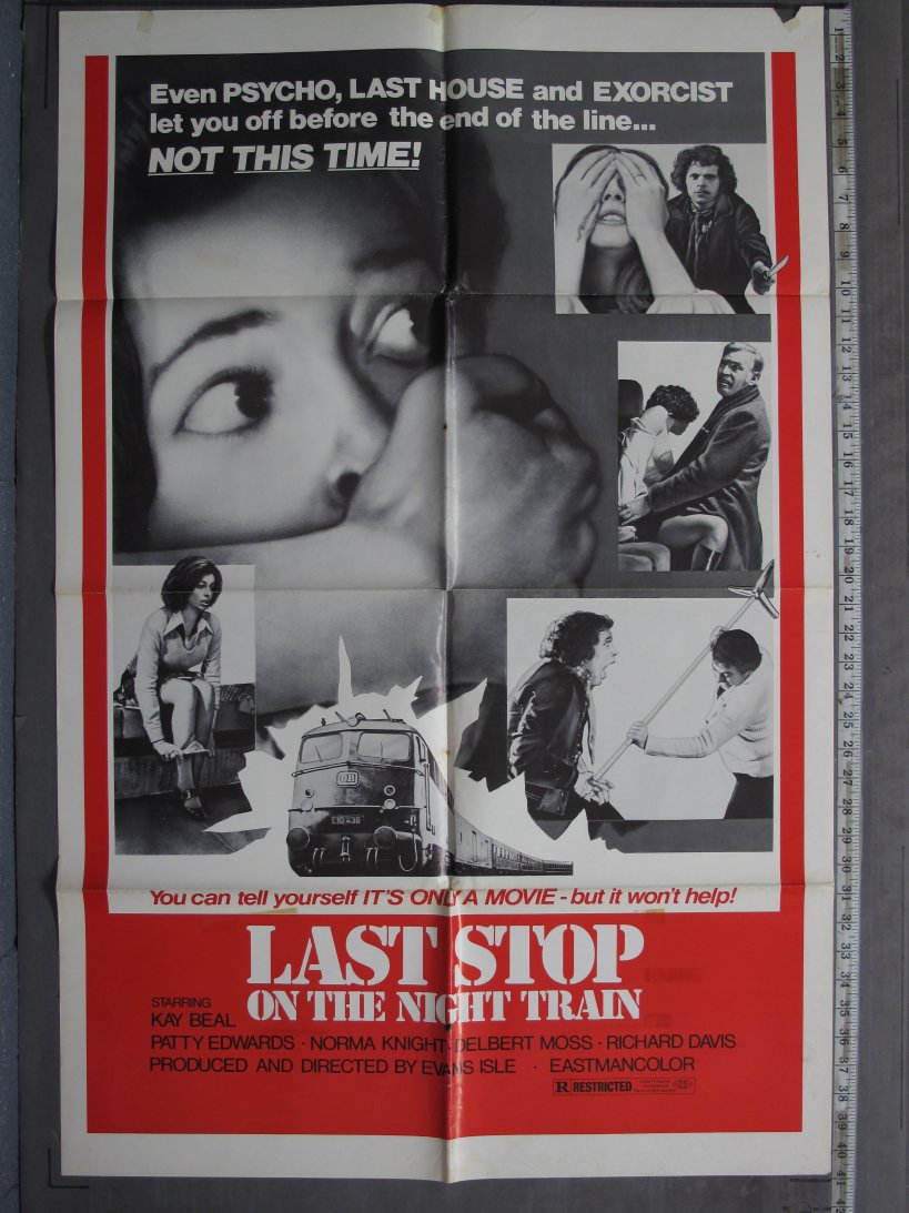 LAST STOP ON THE NIGHT TRAIN (1975) Original Movie Poster
