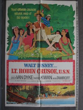 LT. ROBIN CRUSOE U.S.N. (1966) Style-A Original Movie Poster