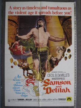 SAMSON AND DELILAH (1968R) Original Movie Poster