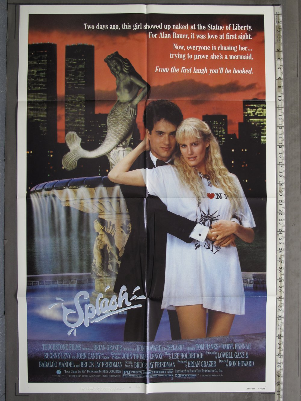 SPLASH (1984) Original Movie Poster