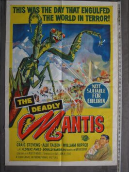 DEADLY MANTIS (1957) Australian Original Movie Poster