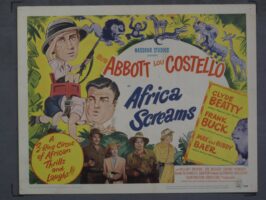 AFRICA SCREAMS (1949) Title Lobby Card Poster