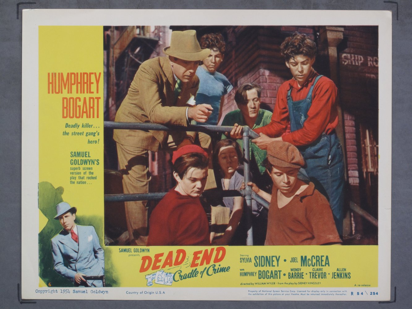 DEAD END (1954R) Lobby Card Poster