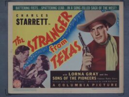 STRANGER FROM TEXAS (1939) Title Lobby Card Poster