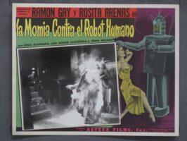 ROBOT VERSUS THE AZTEC MUMMY (1958) Mexican Lobby Card Poster