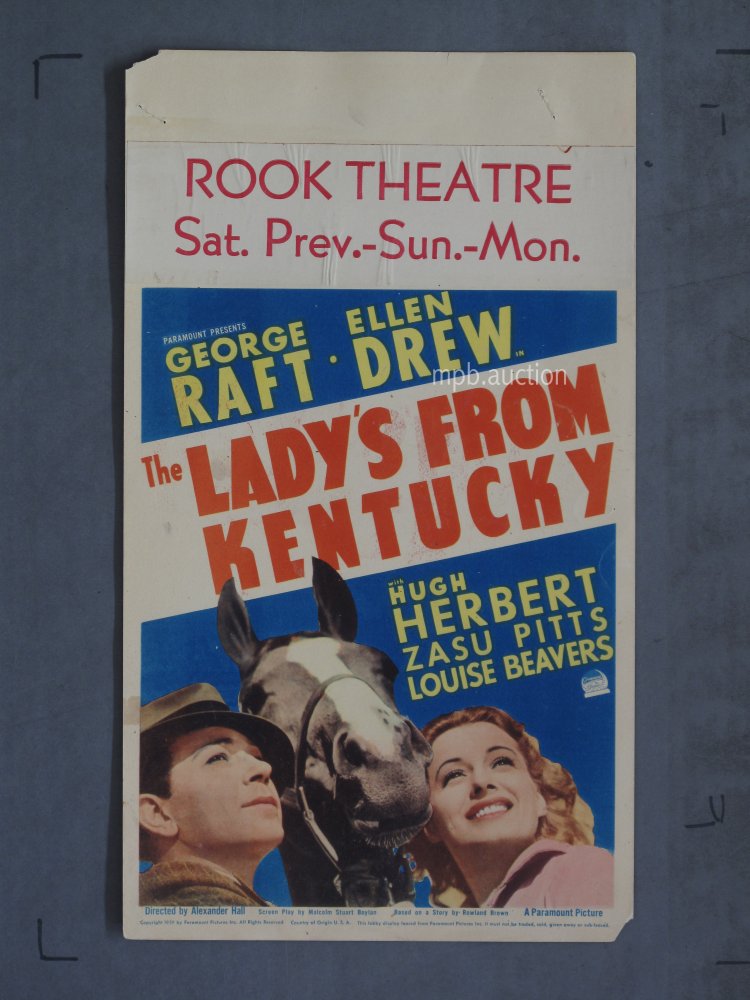 LADY'S FROM KENTUCKY (1939) Midget Window Card Lobby Card Poster