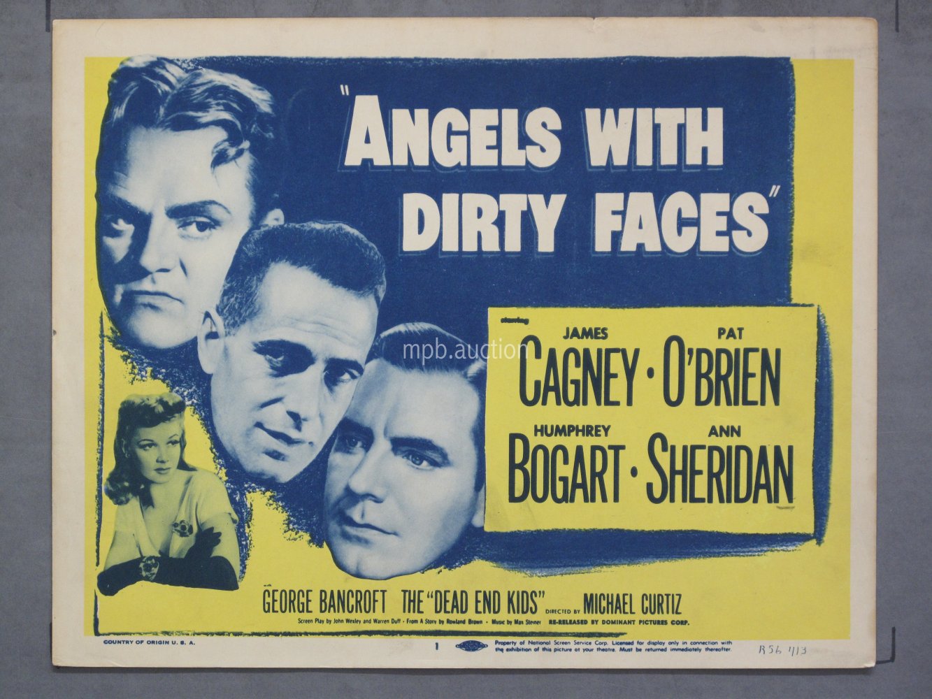 ANGELS WITH DIRTY FACES (1956R) Lobby Card Poster