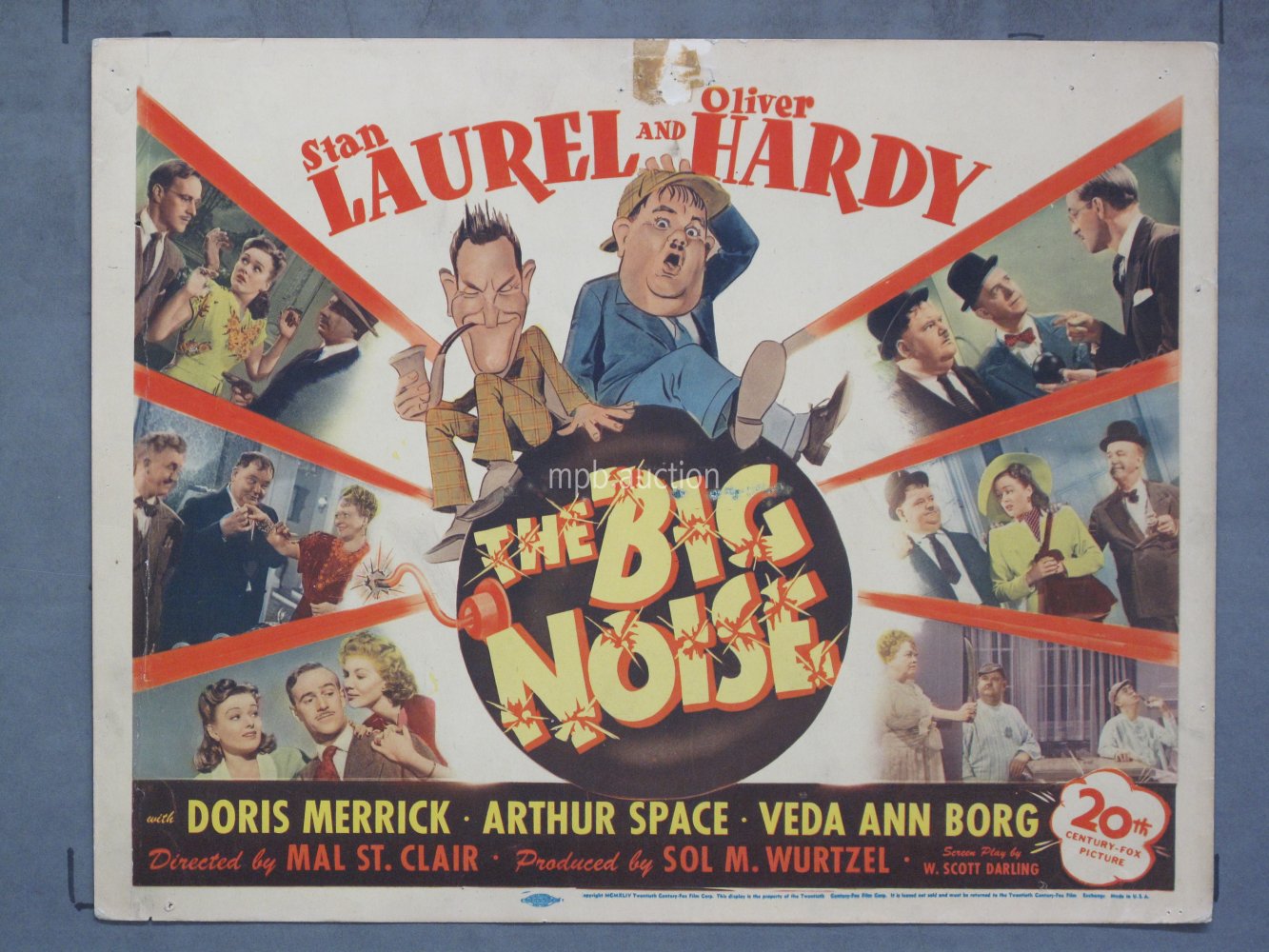 BIG NOISE (1944) Title Lobby Card Poster