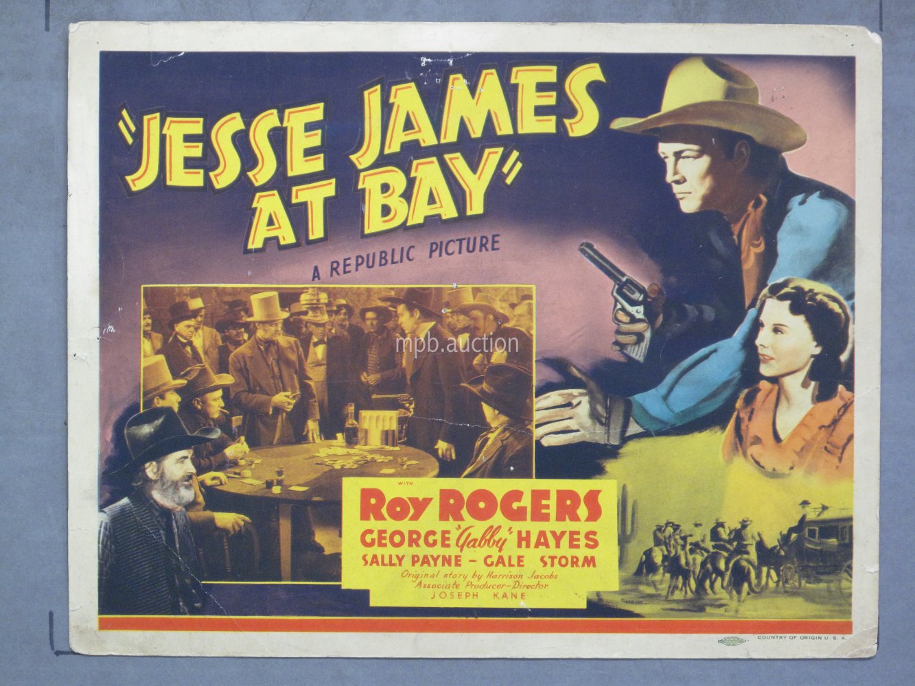 JESSE JAMES AT BAY (1941) Title Lobby Card Poster