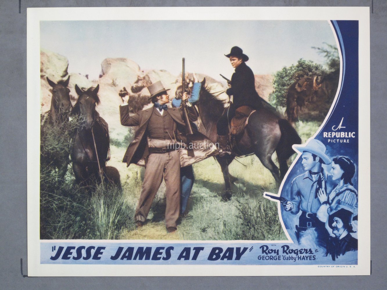 JESSE JAMES AT BAY (1941) Lobby Card Poster