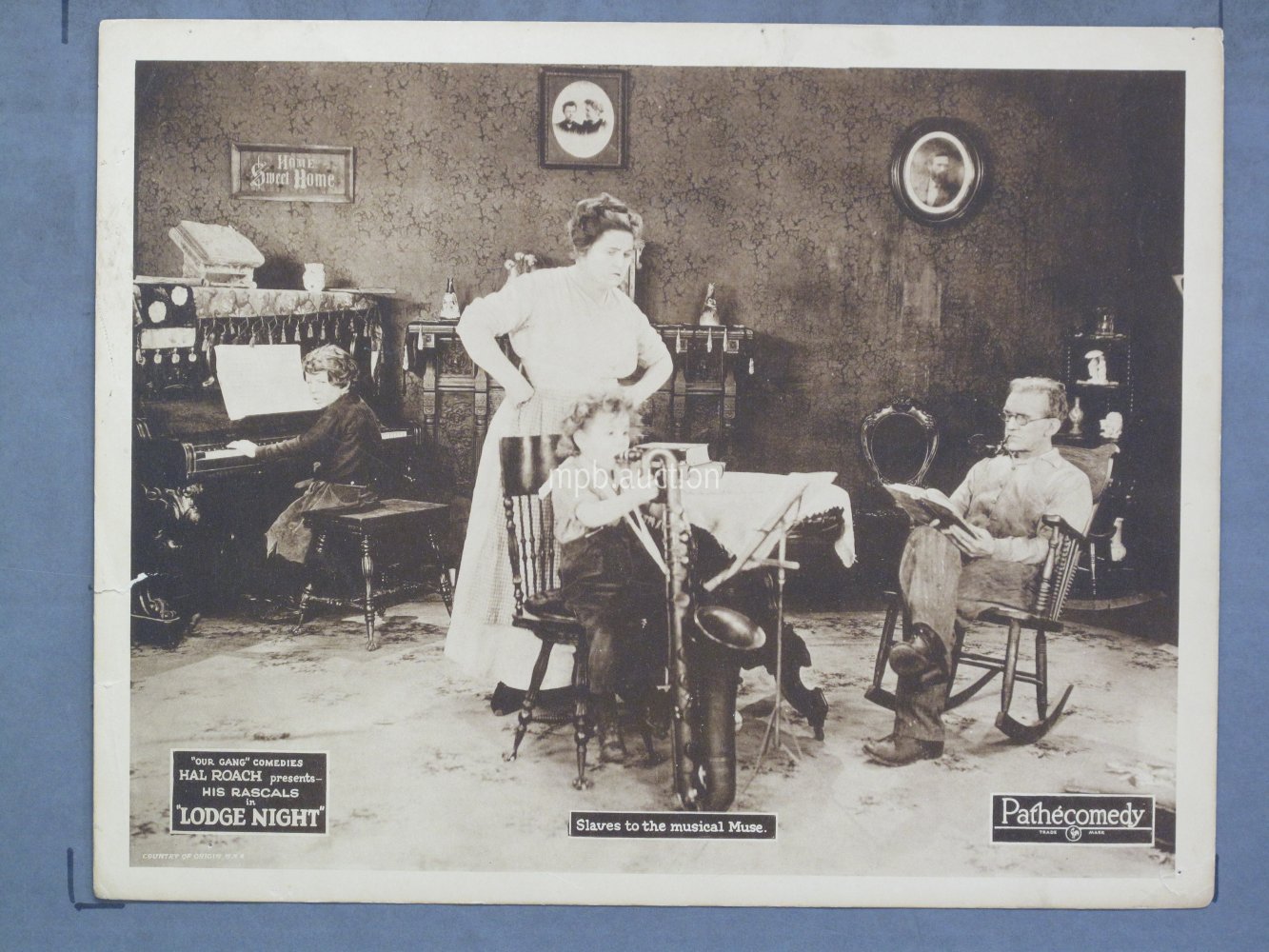 LODGE NIGHT (1923) Lobby Card Poster
