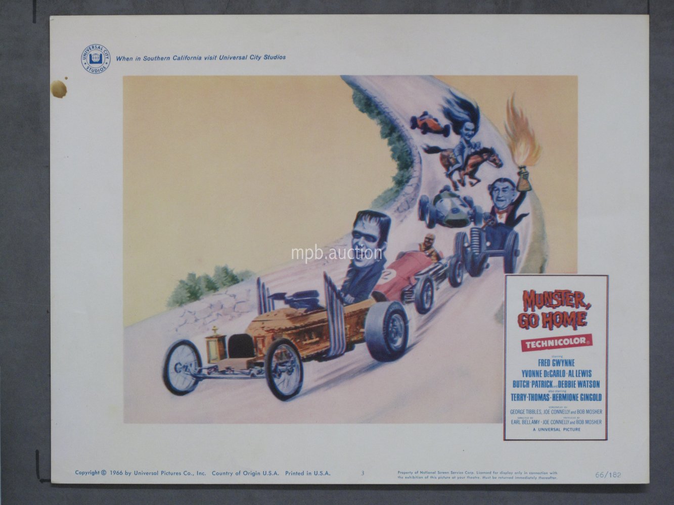 MUNSTER GO HOME (1966) Lobby Card Poster