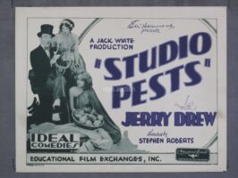STUDIO PESTS (1929) Title Lobby Card Poster